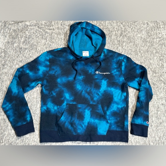 Champion Tie Dye Pullover Hoodie Size Large - Picture 1 of 7